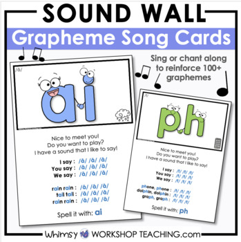 Preview of Sound Wall : Grapheme Song Chant for 100+ Graphemes