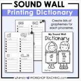 Sound Wall Graphemes Student Printing Dictionary | Editabl