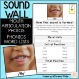 Sound Wall Mouth Pictures and Word Lists ONLY - Science of