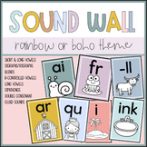 Sound Wall | Pastel Boho and Rainbow Color Themes