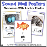 Sound Wall Phoneme Graphemes Poster Set 2 with Bulletin He