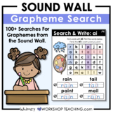 Sound Wall : Phonics Grapheme Word Searches for 100+ Graphemes