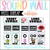 Sound Wall | Phonics | Pastel Shiplap