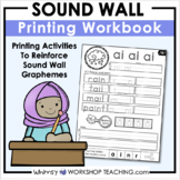 Sound Wall Printing Graphemes + Phonemes Workbook | Litera