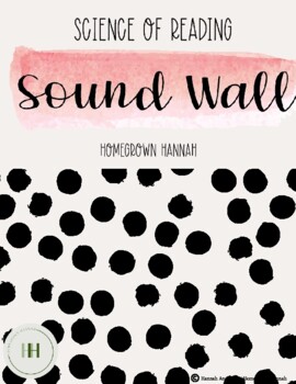 Preview of Sound Wall | Science of Reading | Brushed Boho Dot Theme
