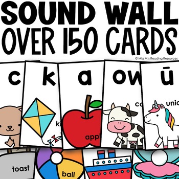 Preview of Sound Wall Cards Science of Reading Sound Wall Labels and Locks Bulletin Board