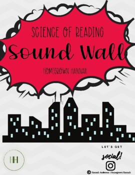 Preview of Sound Wall | Science of Reading | Superhero Theme