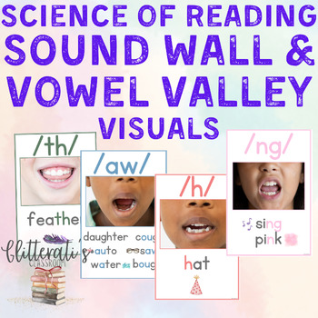 Preview of Sound Wall Vowel Valley Speech Science of Reading Visual Resources articulation