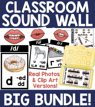 Preview of Sound Wall with Options - Clip Art & Real Photos Included! BIG BUNDLE