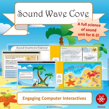 Preview of NGSS Physical Science: "Sound Wave Cove" STEM Unit |1-PS4-1,-4