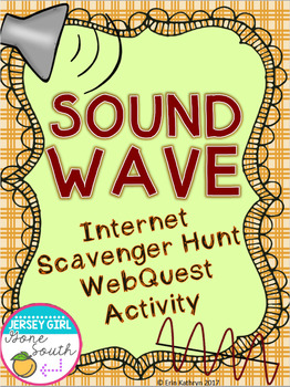 Preview of Sound Wave Internet Scavenger Hunt WebQuest Activity