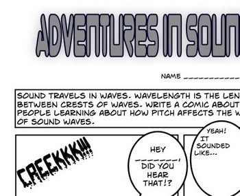 Preview of Sound Waves Fill-in Comic