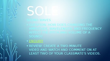 Preview of Sound Waves SOLE (student organized learning environment)