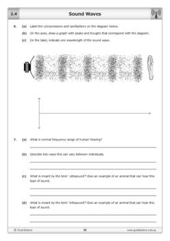 Sound Waves [Worksheet & Online Lesson] by Good Science Worksheets