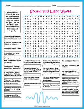 Best science worksheet for grade 8 sound - Literacy Worksheets