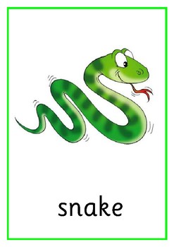 Resultado de imagen de snake flashcard