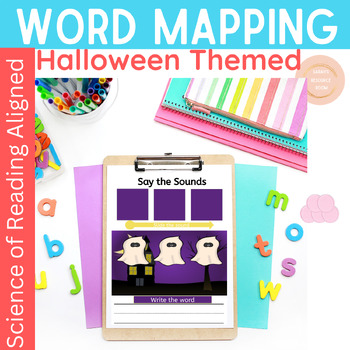 Sound and Word Orthographic Mapping with Elkonin Boxes Halloween Theme