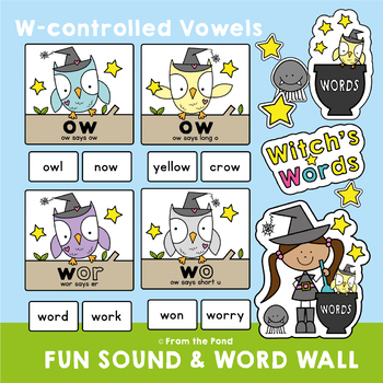 Preview of Sound and Word Wall for W Controlled Vowels