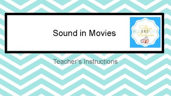 Preview of Sound in Movies GUIDED NOTES AND POWERPOINT