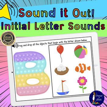 Preview of Sound it Out! Initial Letter Sounds with Audio BOOM Cards