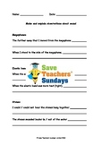 Sound Mini-investigations Lesson Plan, Writing Frame and I