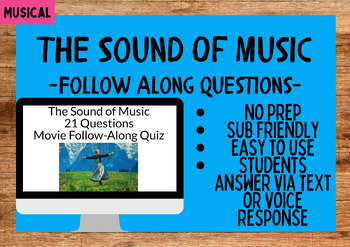 Preview of Sound of Music- Virtual/Device Based Follow Along Questions- Nearpod- 21 Q's