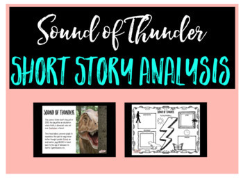 Preview of Sound of Thunder: Short Story Analysis for Middle and High School