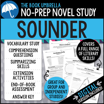 Preview of Sounder Novel Study { Print & Digital }