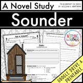 Sounder Novel Study Unit | Comprehension Questions with Ac
