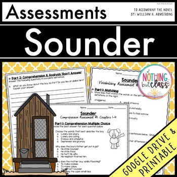 Preview of Sounder - Tests | Quizzes | Assessments