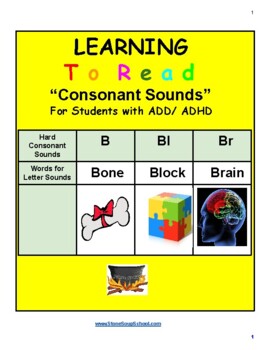 Preview of Sounding It Out, Consonant Sounds for Students with ADD/ ADHD