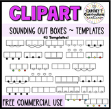 Sounding Out Boxes Templates Clipart for Teachers