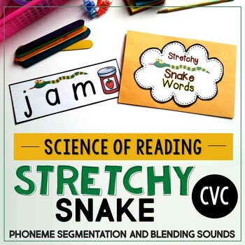 Preview of Phoneme Segmentation and Blending Sounds CVC Words {Science of Reading SOR}