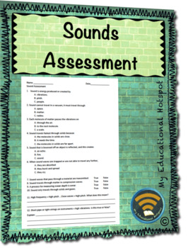 Preview of Sounds Assessment