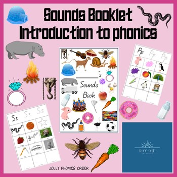 Preview of Sounds Booklet - Introduction to phonics book/ learning letter sounds/ no prep