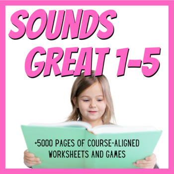 Preview of Sounds Great 1-5 Bundle - Worksheets and Games (+5000 Pages!)