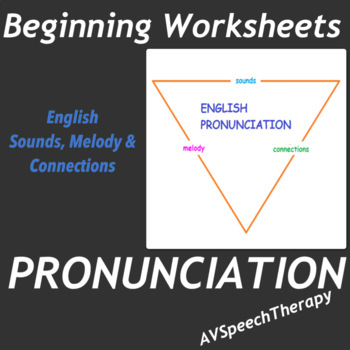 Preview of Pronunciation:English Sounds, Melody & Connections - Beginning Worksheets