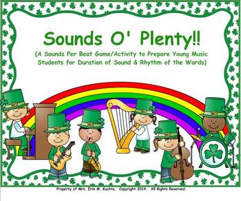 Preview of Sounds O' Plenty! - A Sounds Per Beat Game/Activity-SMARTBOARD/NOTEBOOK ED.