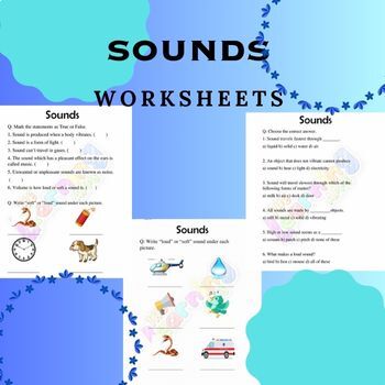 Preview of Sounds Printable Worksheets