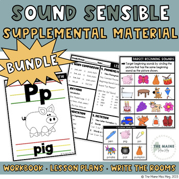 Preview of Sound Sensible BUNDLE | Workbook, Lesson Plans, & Write the Rooms