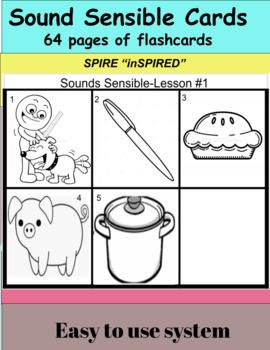 Preview of Sounds Sensible SPIRE "INSPIRED" picture cards, easy to organize and use