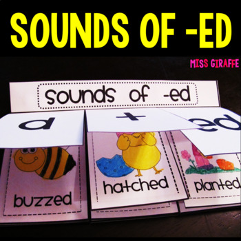 Preview of Sounds of ED Book (Fun Inflectional Endings Activity!)