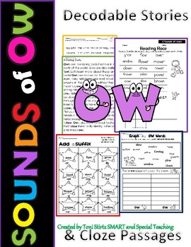 Preview of Sounds of OW Decodable Stories  Science of Reading