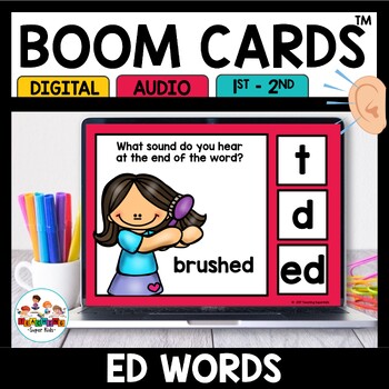 Preview of Sounds of ed Boom Cards Digital Activities