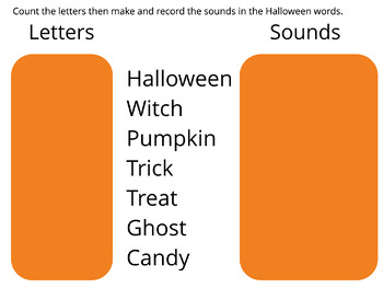 Preview of Sounds vs Letters-Halloween