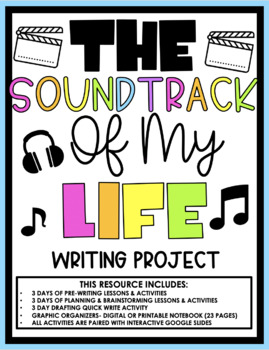 Preview of Soundtrack of My Life Writing Project (Digital & In-Person friendly)