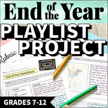 Preview of Soundtrack of my Life Project for End of Year Middle School and High School