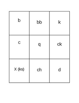 Preview of Sound Cards for Soundwaves and Soundwrite spelling programs