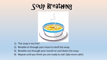Preview of Soup Breathing - Coping Skills Printable
