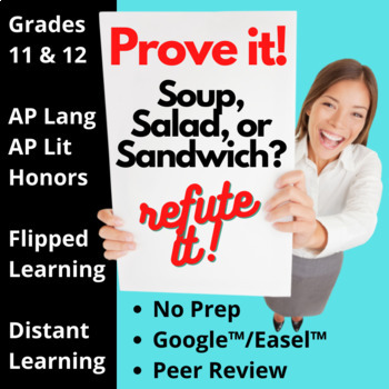 Preview of Soup Salad or Sandwich Argumentation Project FRQ Presentation AP English